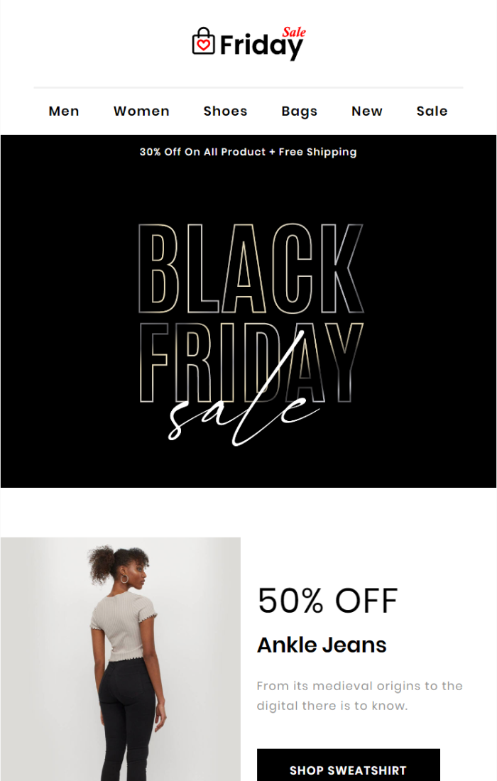 Free Black Friday Email Template
