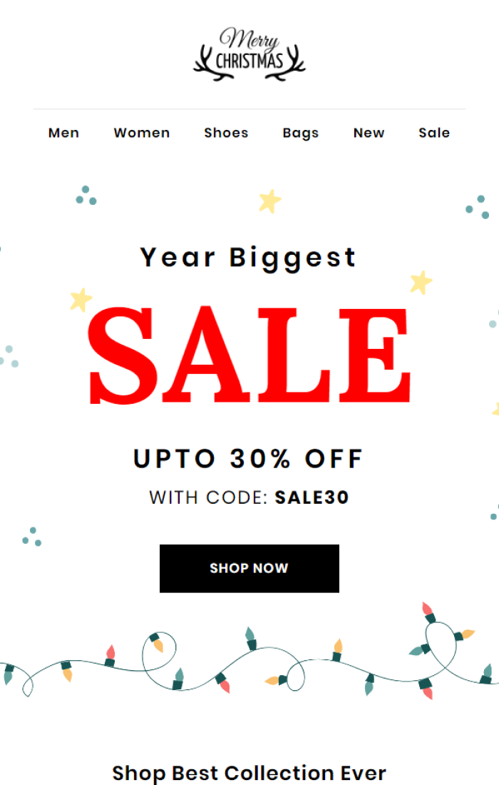 Christmas Sale Email Templates