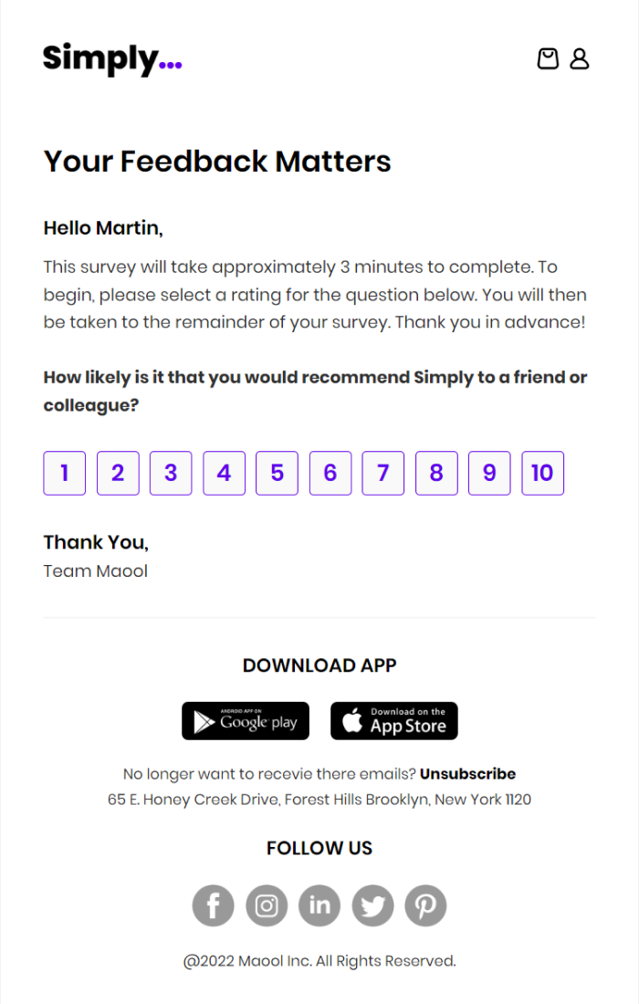 Simply Email Templates For Email Marketing