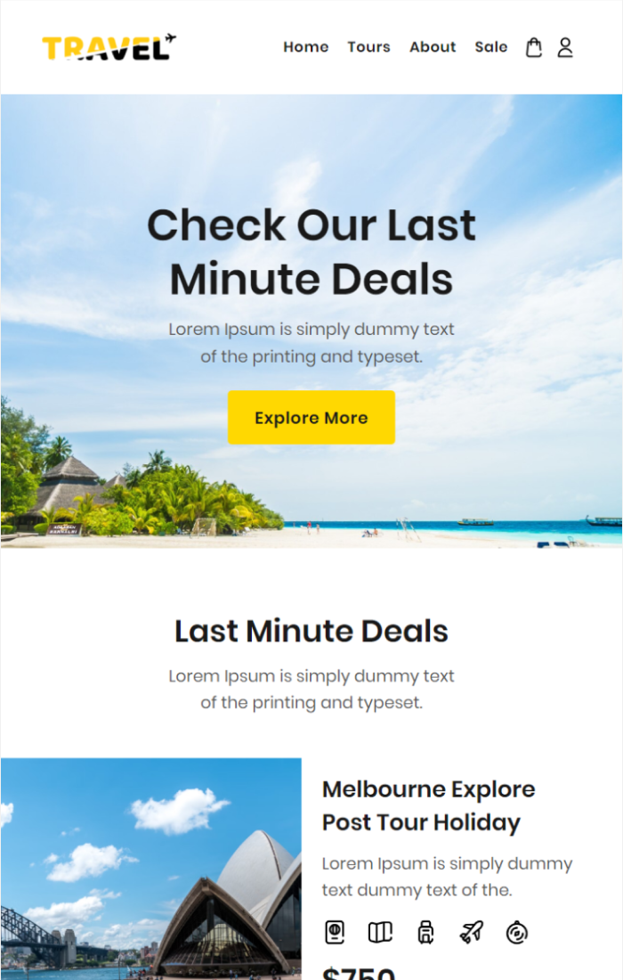 travel last minute deal